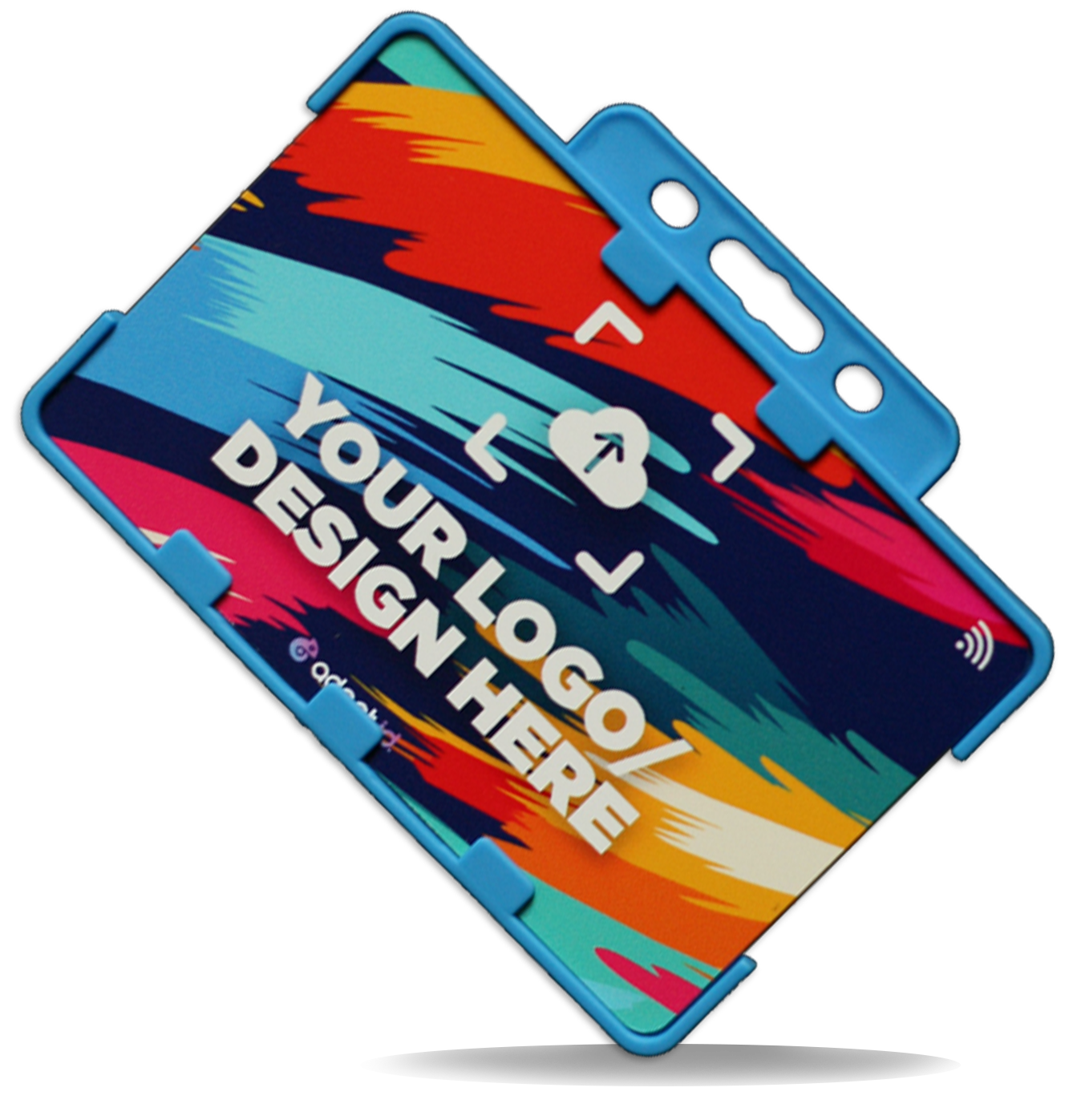 PVC Blue Card Holder