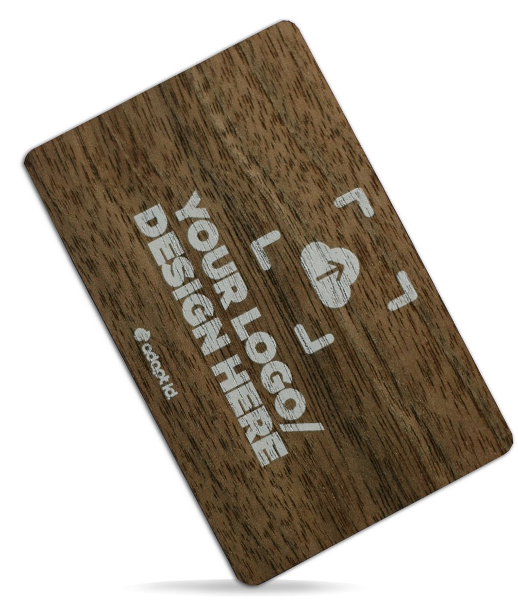 Contactless Bespoke Printed Walnut Business Card