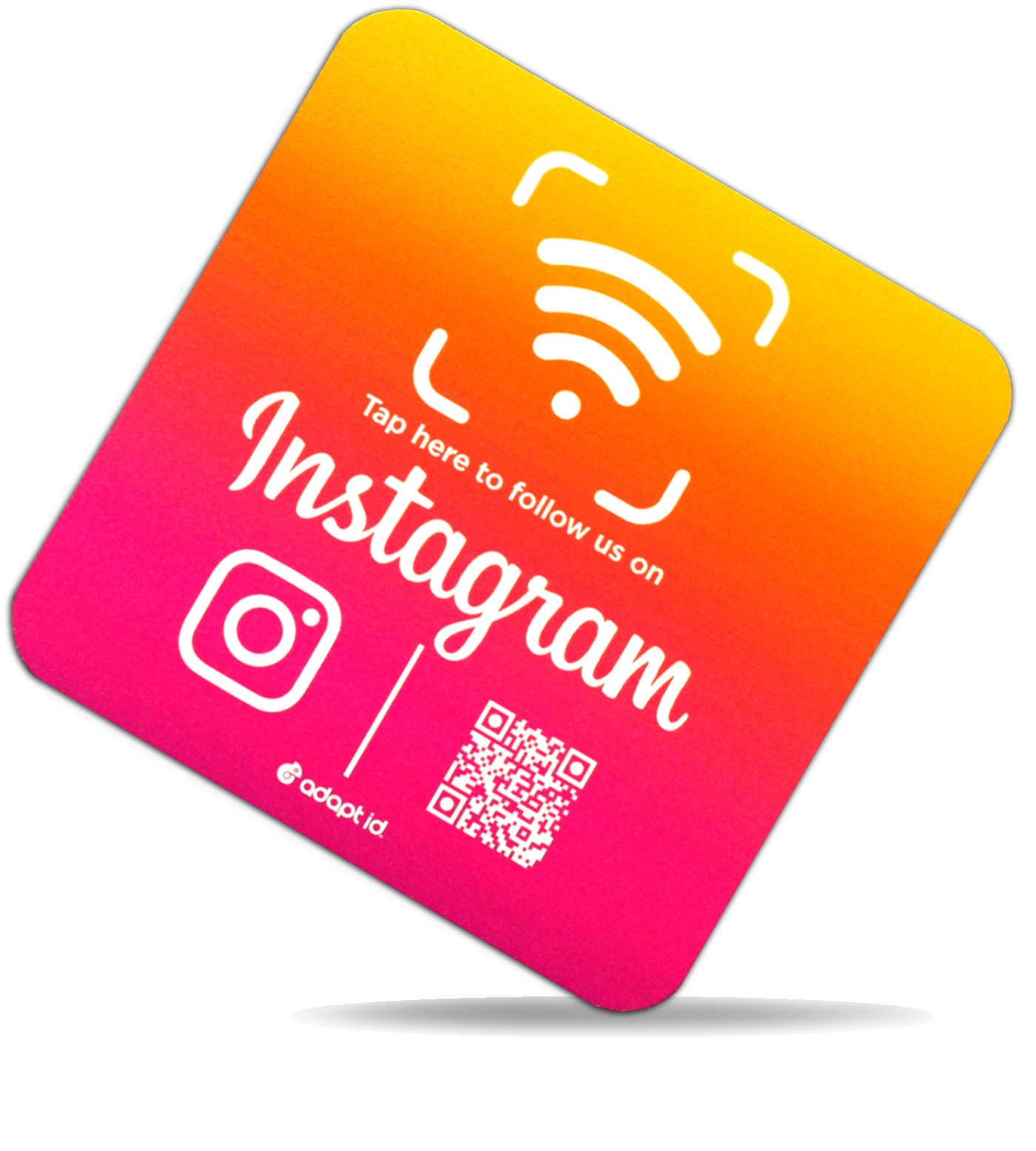 Contactless Instagram 100mm Square Foam Board